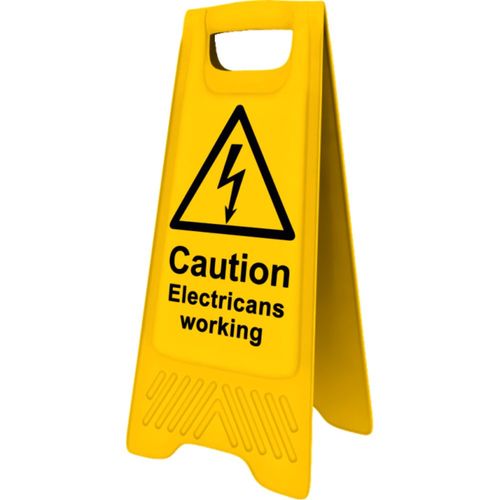 Heavy Duty A Frame 'Caution Electricians Working' (POS4709)
